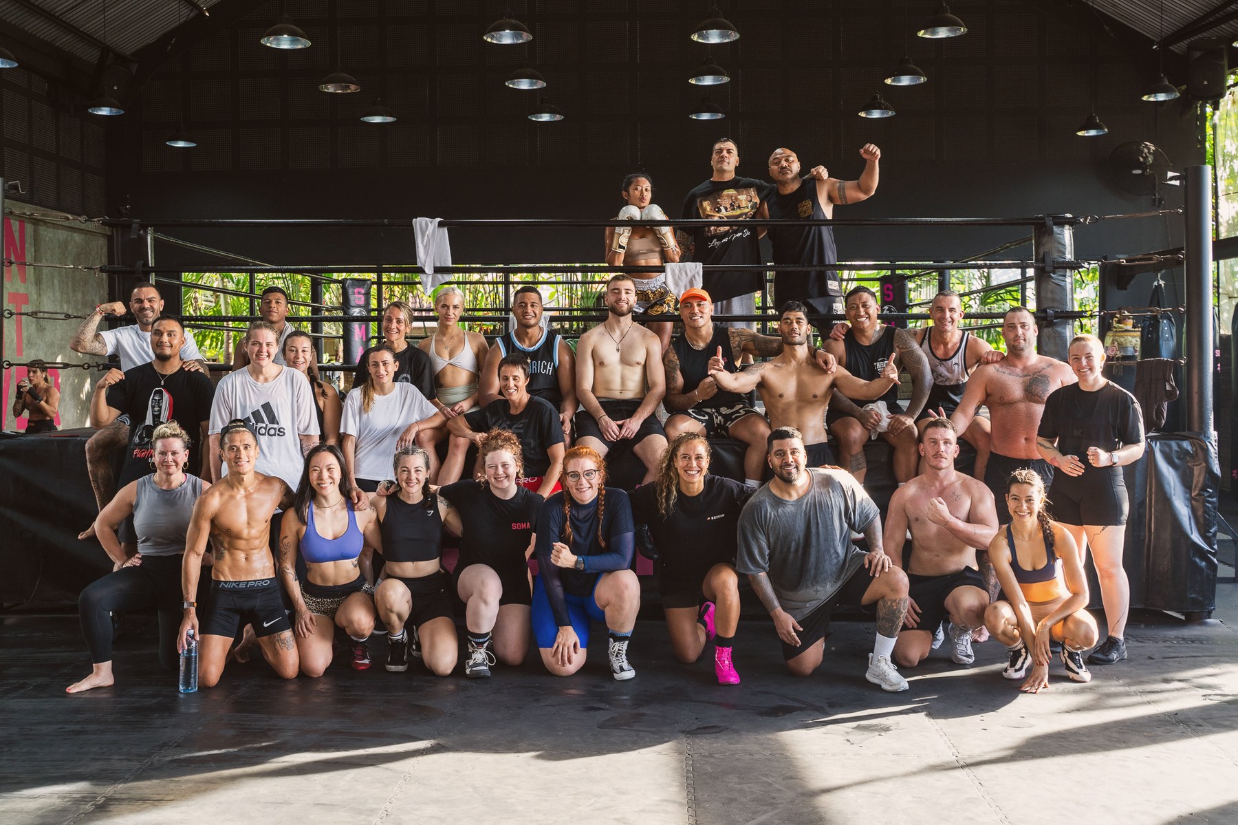 Full retreat group at SOMA Fight Club